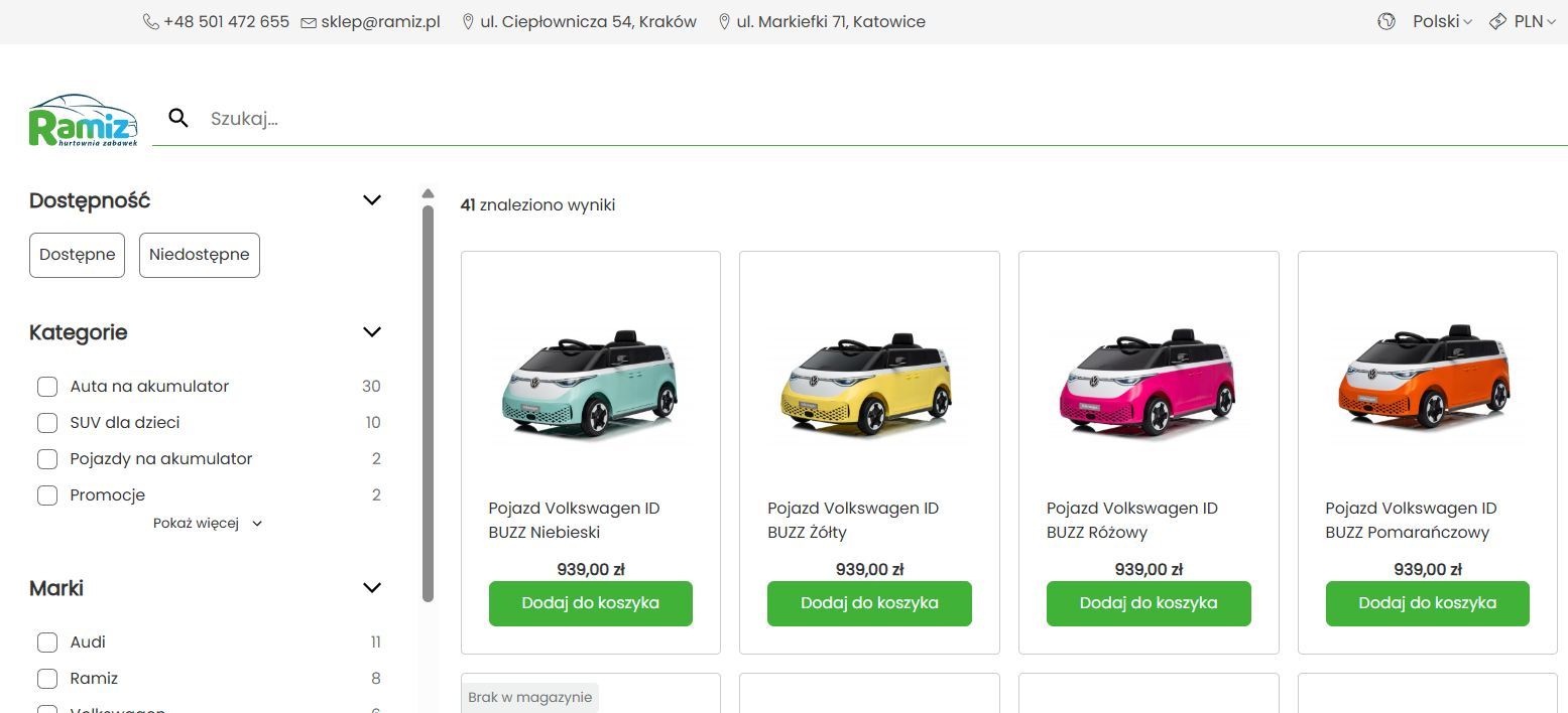 pojazdy dzieciece online wyszukiwanie